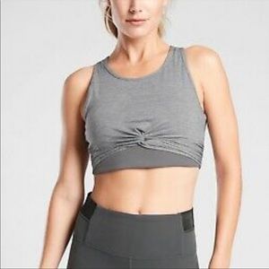 ATHLETA BARRE TWIST FRONT SPORT BRA